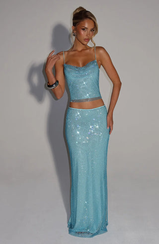 NORA TOP - AQUA