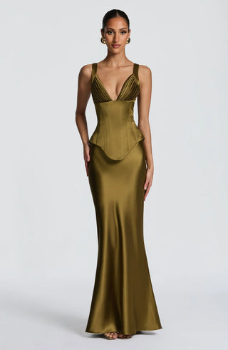 ATLANTA MAXI DRESS - OLIVE