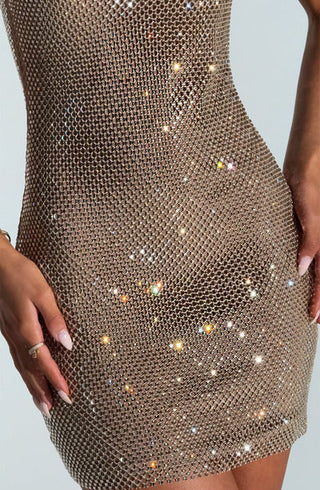 PETRA MINI DRESS - GOLD