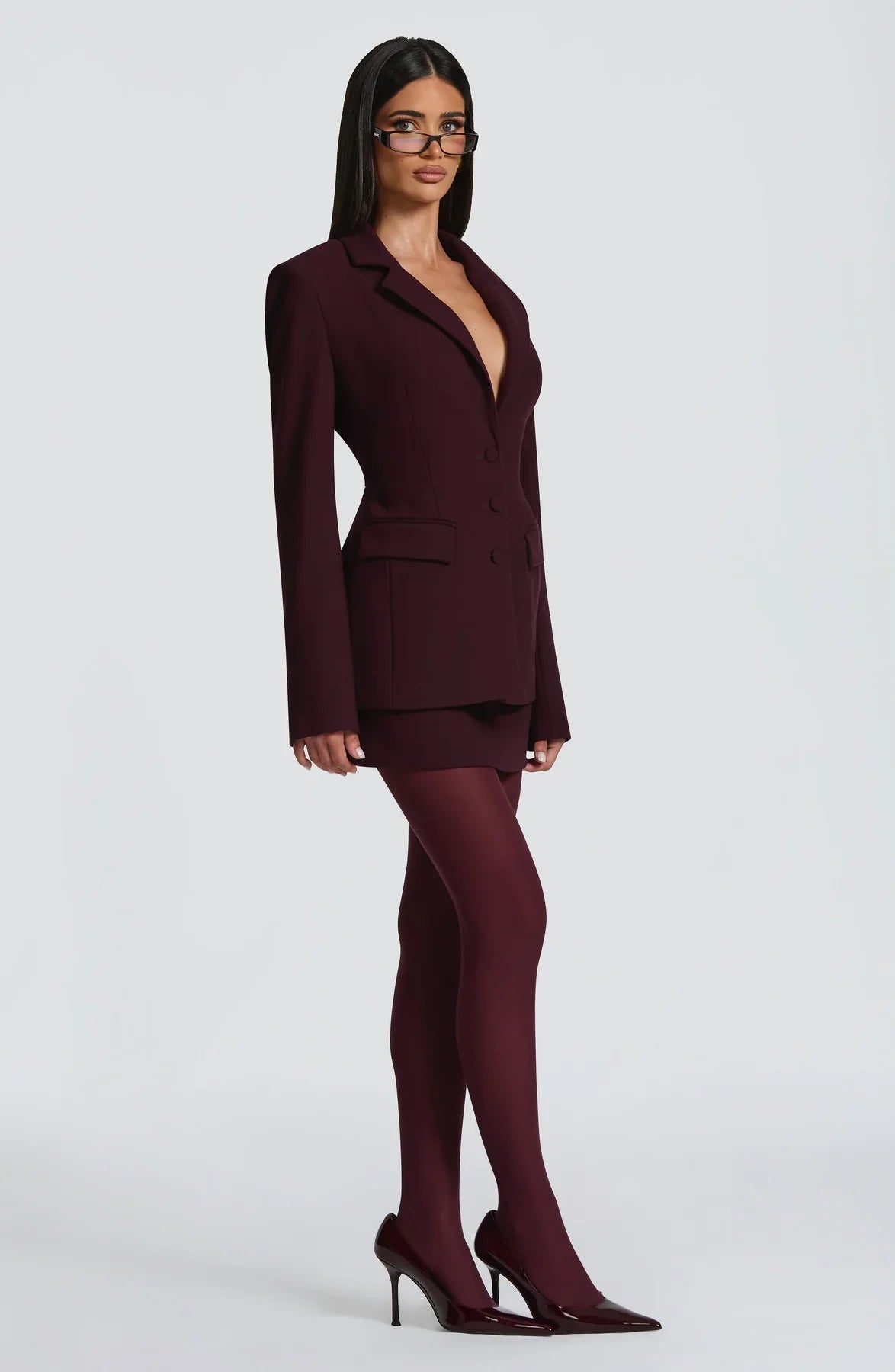 ROWENA BLAZER - PLUM