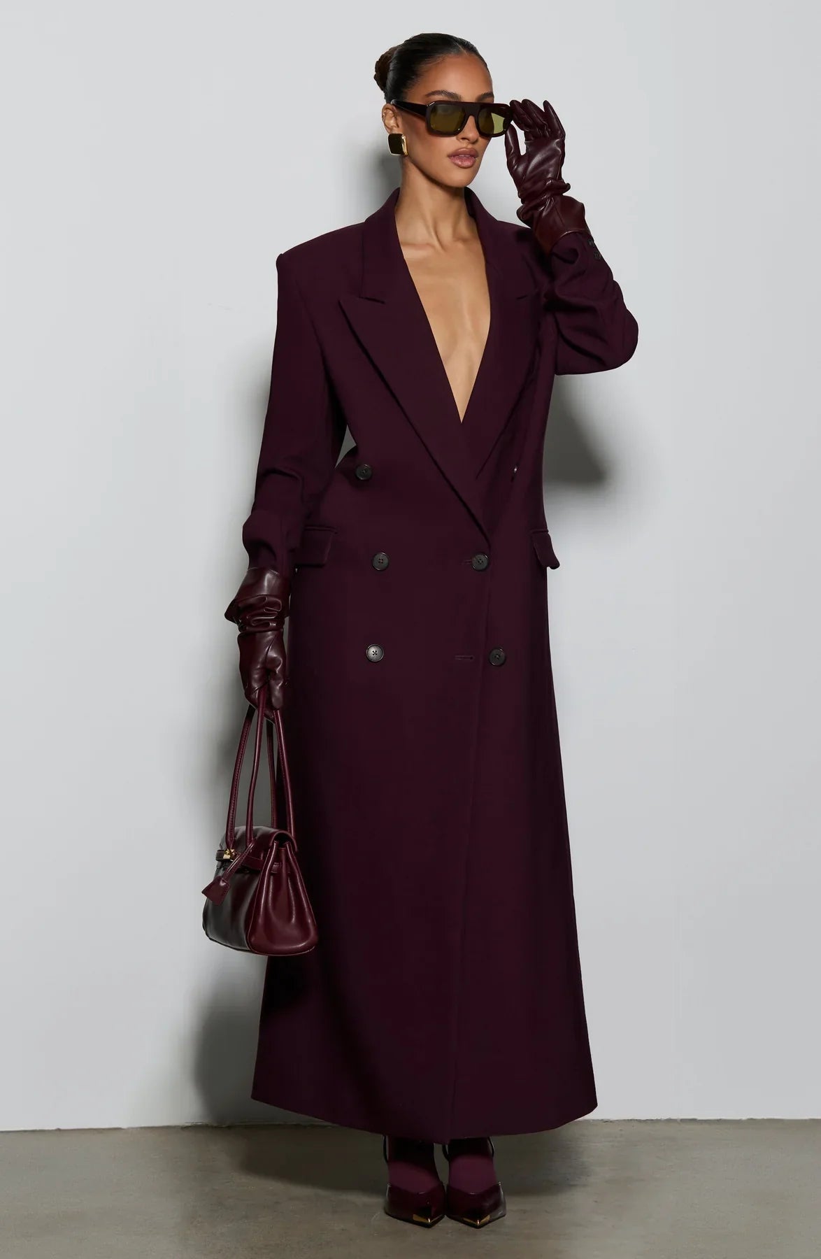 MICHELLE COAT - PLUM