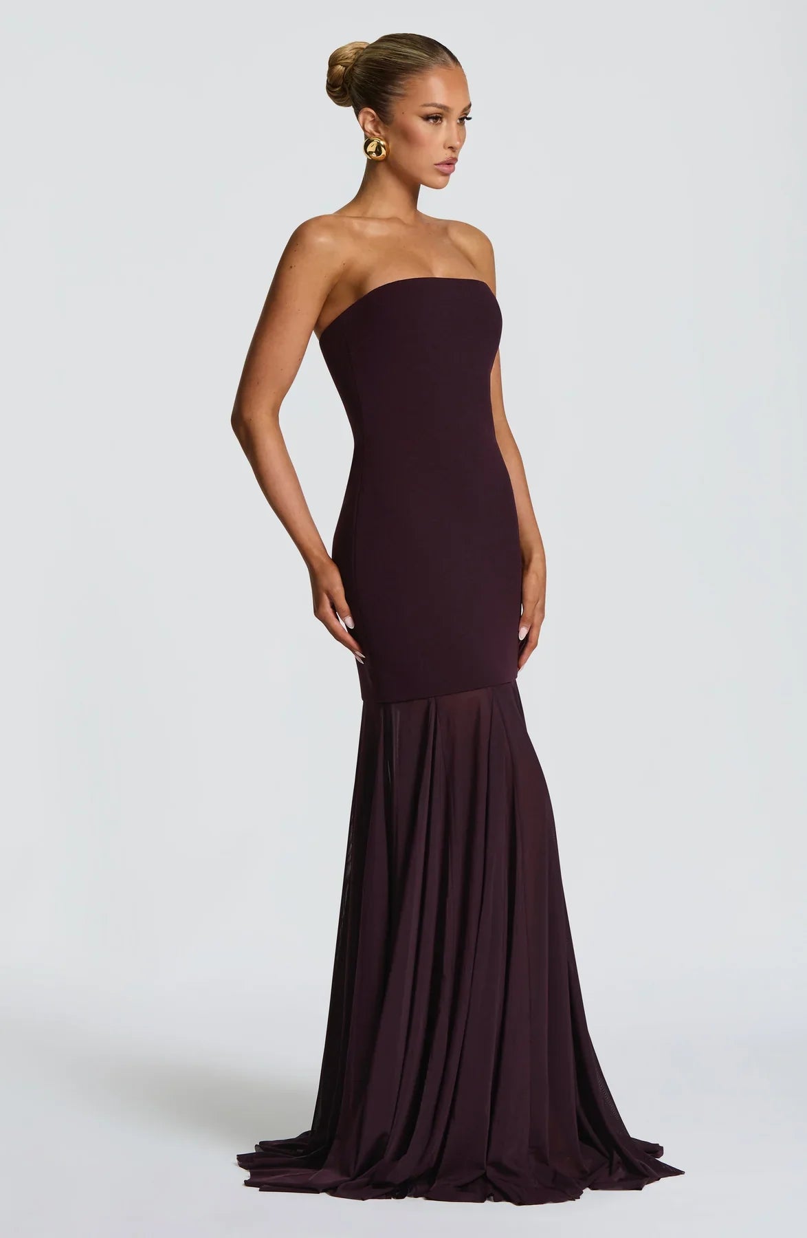 MERRITT MAXI DRESS - PLUM