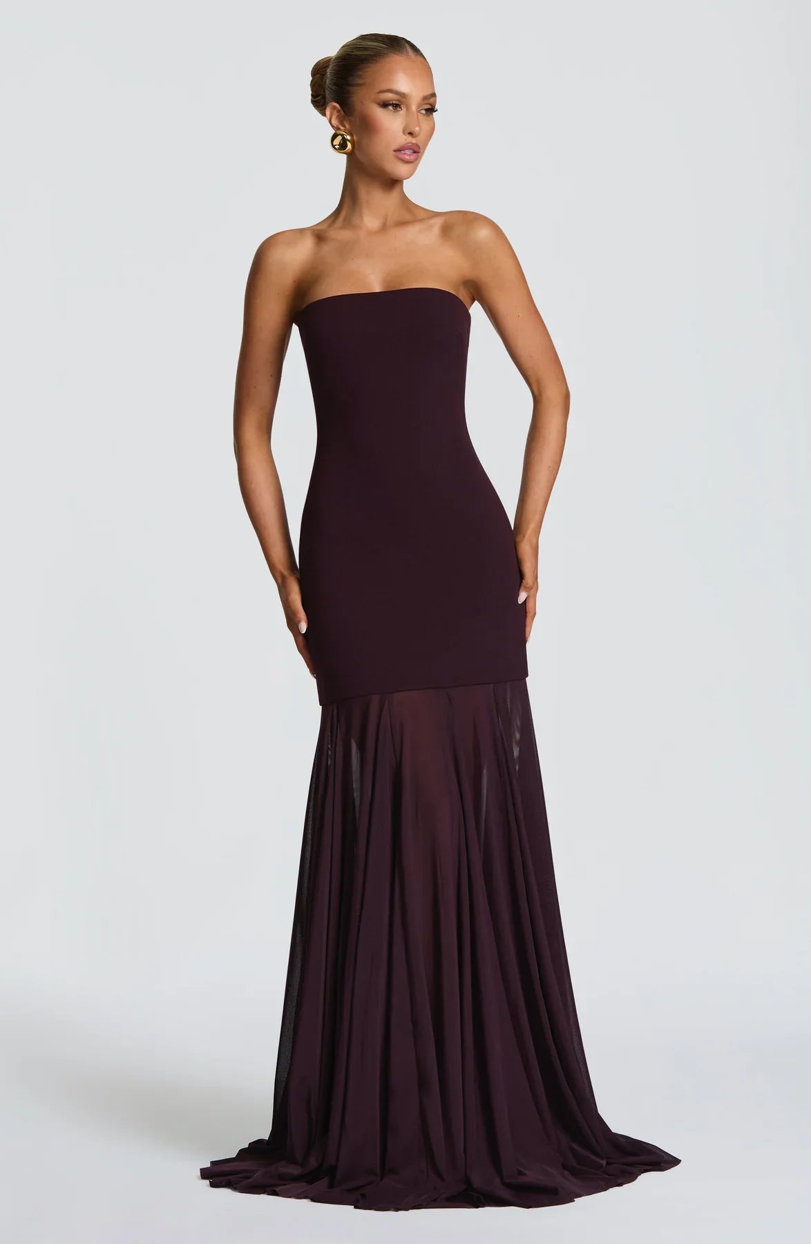 MERRITT MAXI DRESS - PLUM