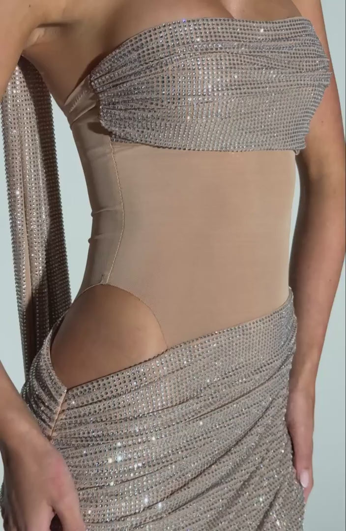 KAILANI MAXI DRESS - NUDE