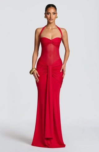 VIXEN MAXI DRESS - RED