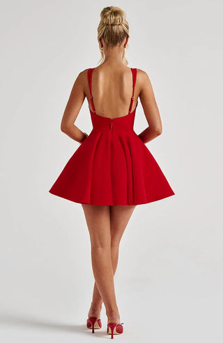 RUE MINI DRESS - RED