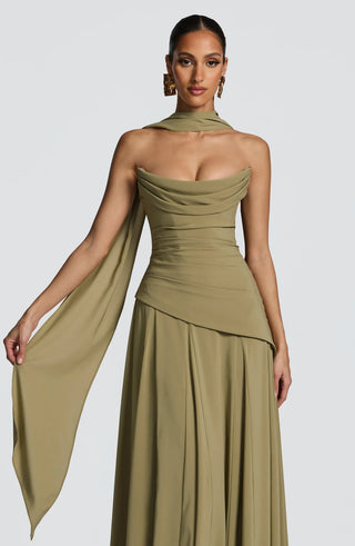 PATRICIA MAXI DRESS - SAGE