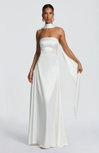 MORVEN MAXI DRESS - WHITE