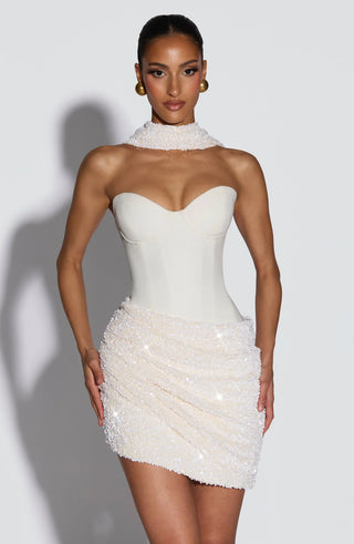 DENISE MINI DRESS - WHITE