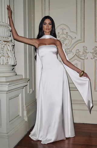 MORVEN MAXI DRESS - WHITE