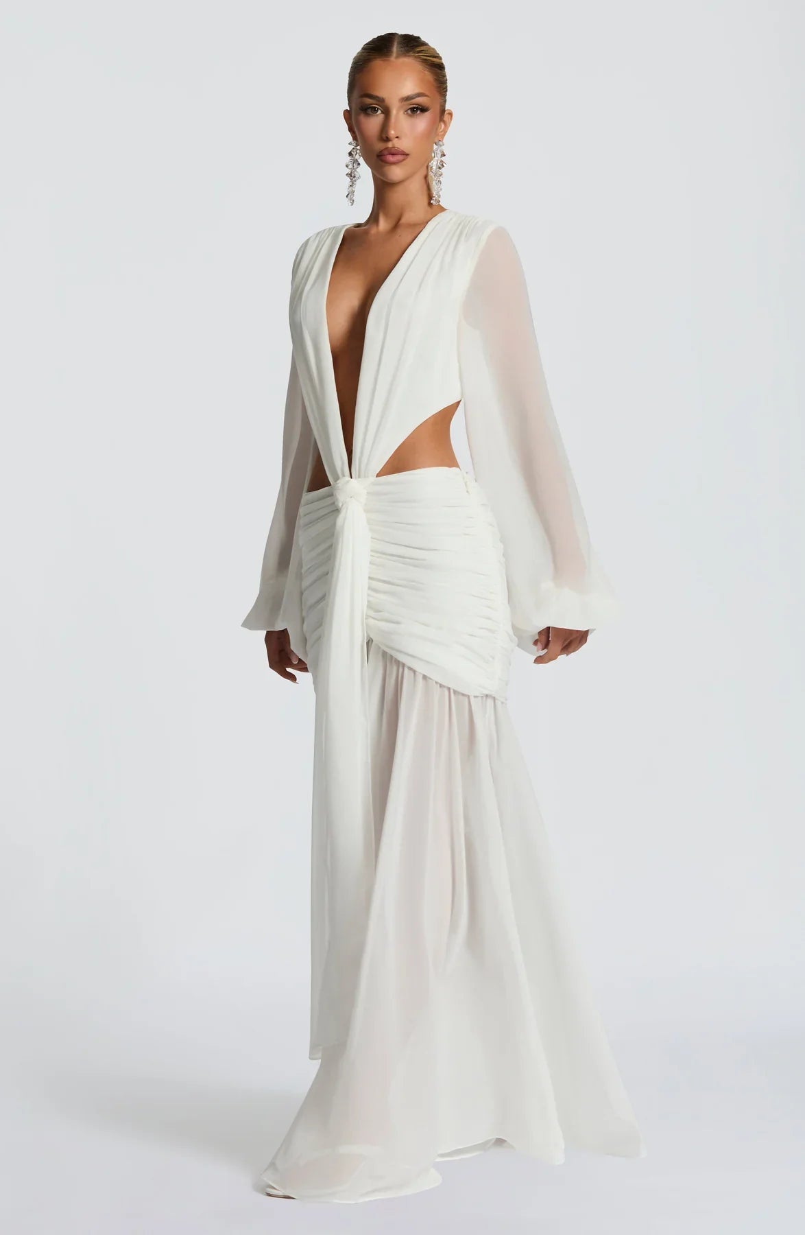ANDRINA MAXI DRESS - WHITE