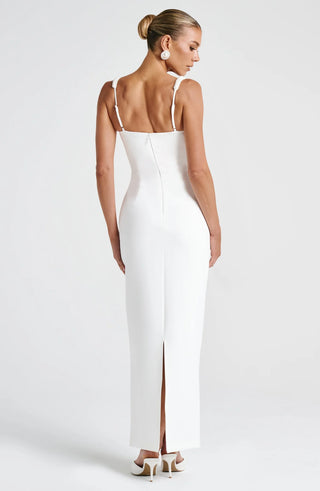 INES MAXI DRESS - WHITE