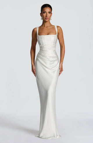 CALANTHE MAXI DRESS - WHITE