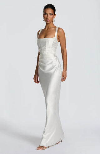 CALANTHE MAXI DRESS - WHITE