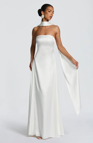 MORVEN MAXI DRESS - WHITE