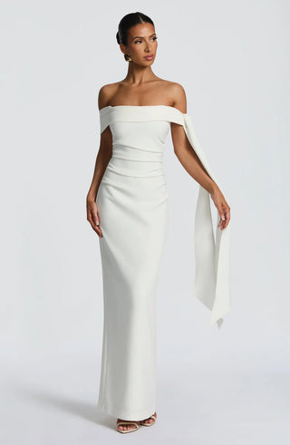 ADDIE MAXI DRESS - WHITE