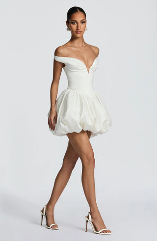 EILEEN MINI DRESS - WHITE