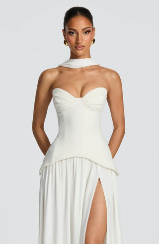 VIETTA MAXI DRESS - WHITE