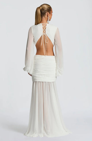ANDRINA MAXI DRESS - WHITE