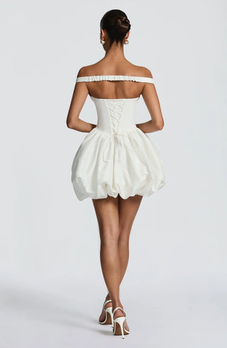 EILEEN MINI DRESS - WHITE