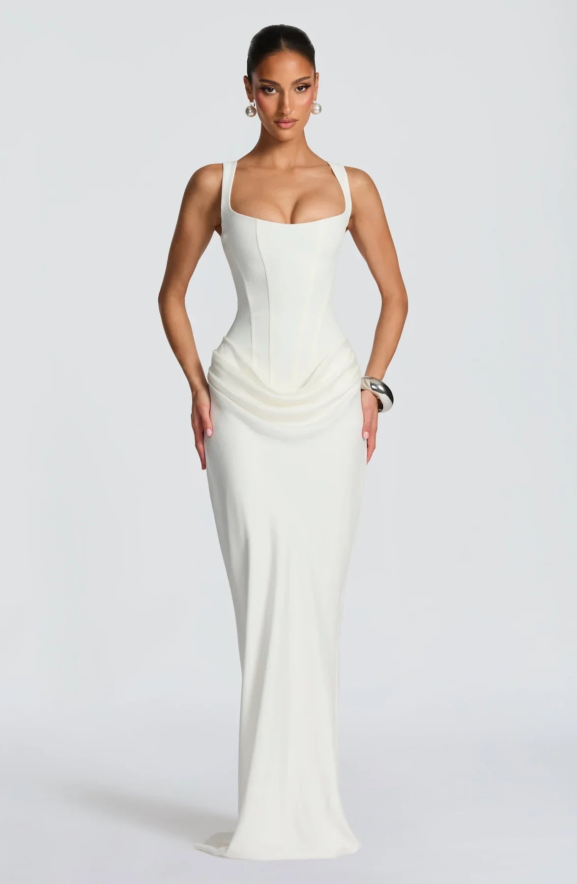 CORNELIA MAXI DRESS - WHITE