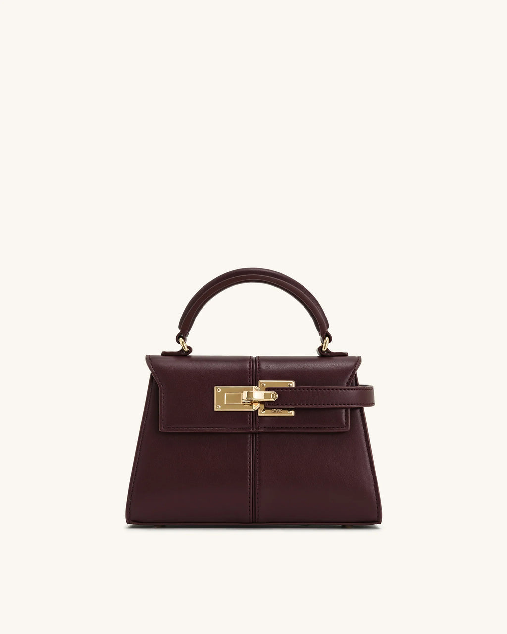 ELISE TOP HANDLE BAG - WINE