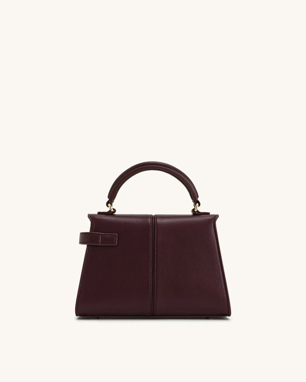 ELISE TOP HANDLE BAG - WINE