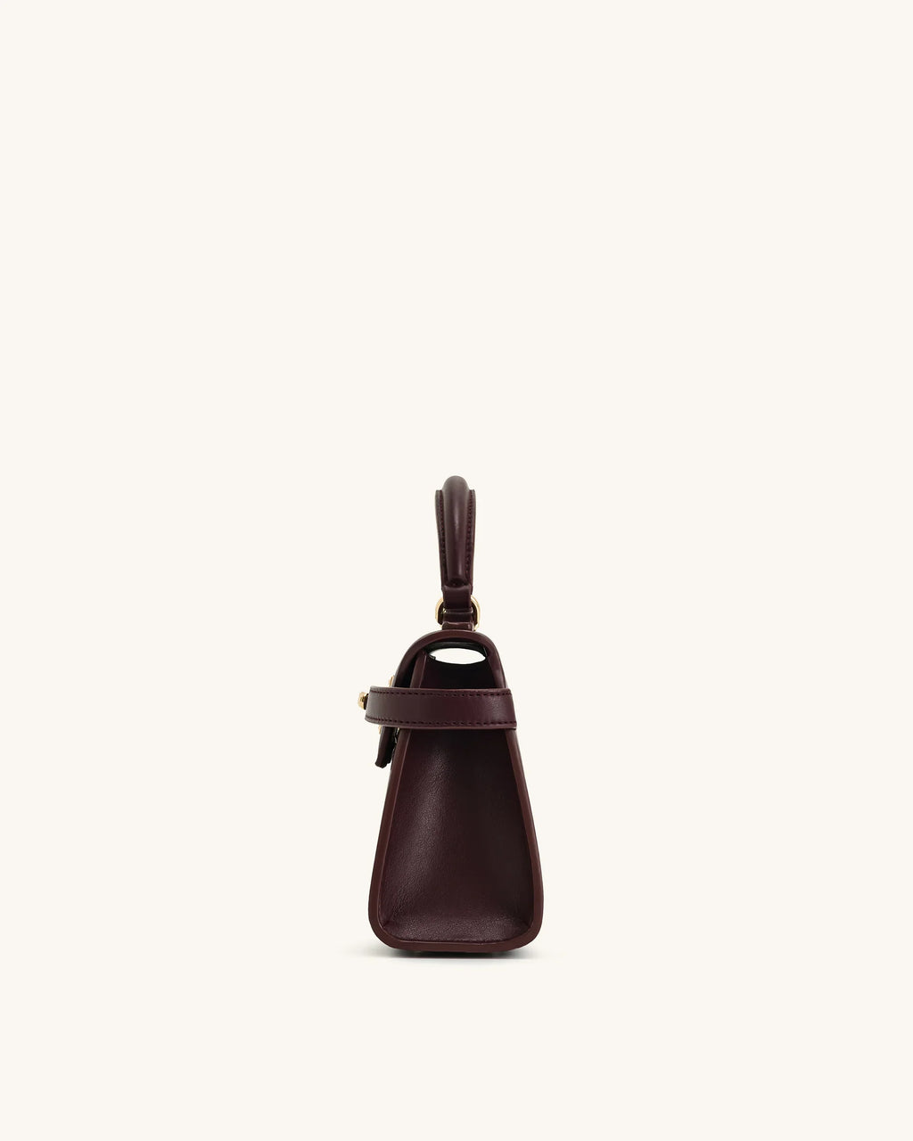ELISE TOP HANDLE BAG - WINE