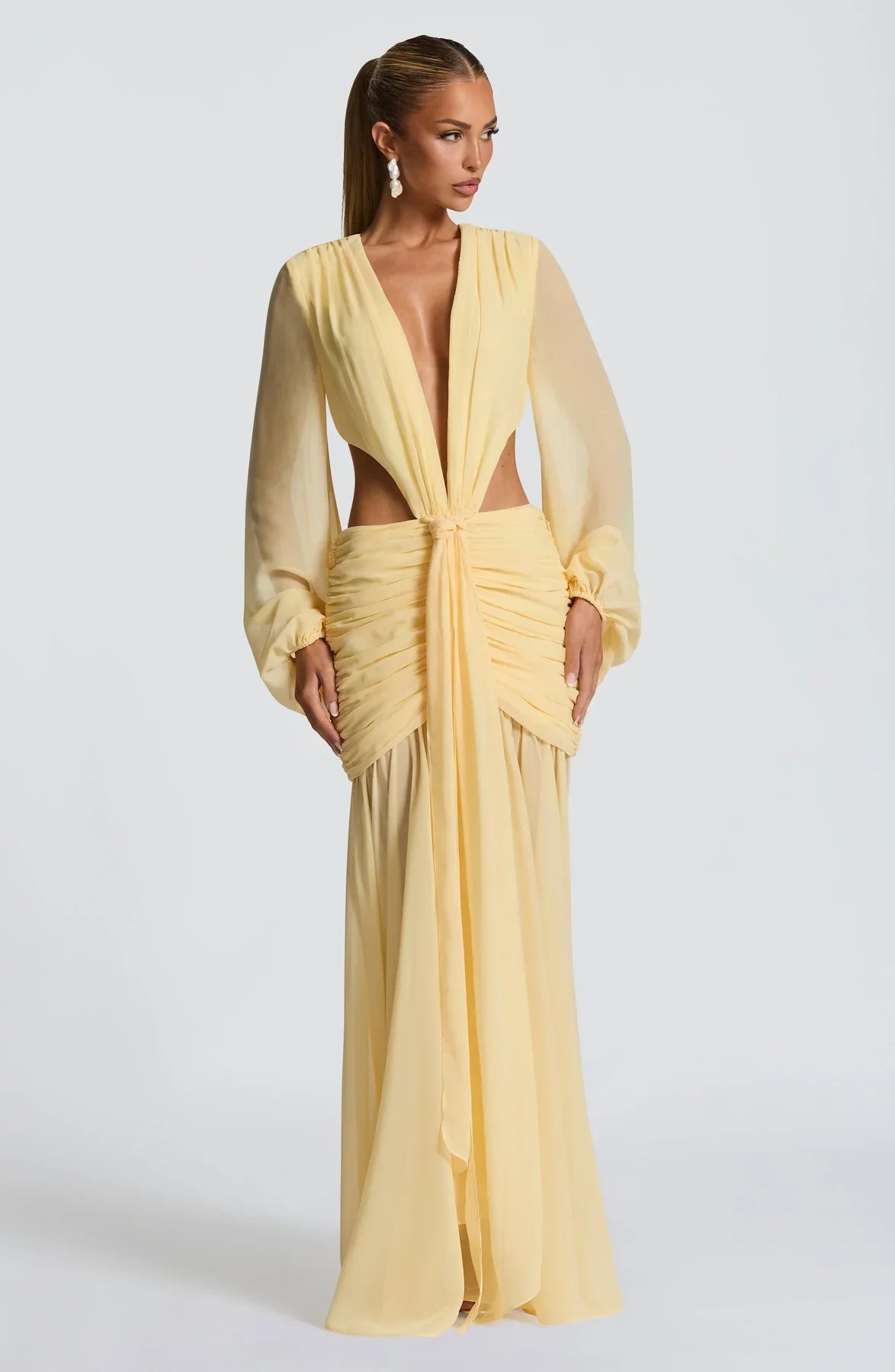 ANDRINA MAXI DRESS - YELLOW